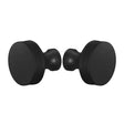 Matte Black "Knurled" Round Glass Shower Knob - Industry Hardware