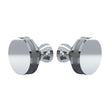 Polished Chrome "Knurled" Round Glass Shower Knob - Industry Hardware