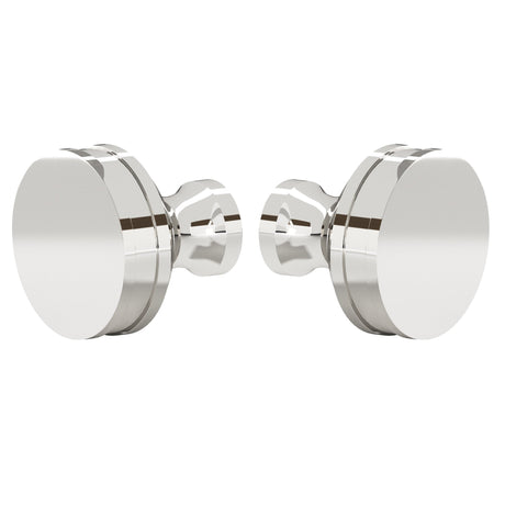 Polished Nickel "Charter" Round Glass Shower Knob - Industry Hardware