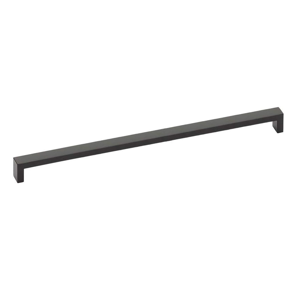 Modern Rectangular Wide Cabinet Knobs and Drawer Pulls in Matte Black - Forge Hardware Studio