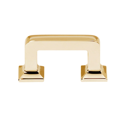 Unlacquered Brass "Kensington" Mission Style Cabinet Hardware