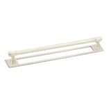 Satin Nickel Industrial Modern Pulls and Knob with Backplate