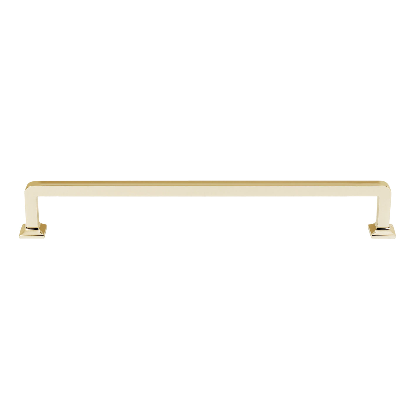 Unlacquered Brass "Kensington" Mission Style Cabinet Hardware