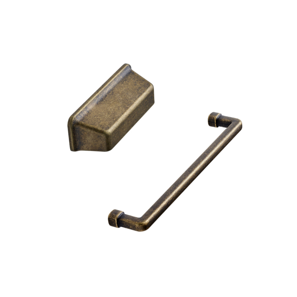 Bronze Antique "Equester" Cup and Drawer Pulls - Forge Hardware Studio