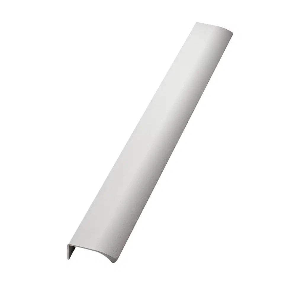 Matte White "Edge Straight" Tab Drawer Pulls - Forge Hardware Studio