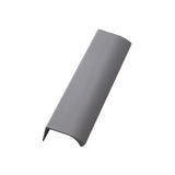 Grey Textured "Edge Straight" Tab Drawer Pulls