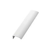 Glossy White "Edge Straight" Tab Drawer Pulls