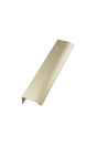 Brushed Gold Textured "Edge Straight" Tab Drawer Pulls - Forge Hardware Studio