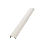 Glossy White "Edge Straight" Tab Drawer Pulls