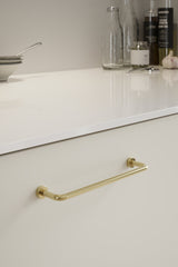 Polished Brass "Lounge" Cabinet Knob and Wire Drawer Pulls - Euro • Knobs