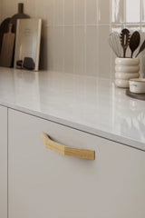 Lacquered Oak Wood "Rialto" Drawer Pulls - Forge Hardware Studio