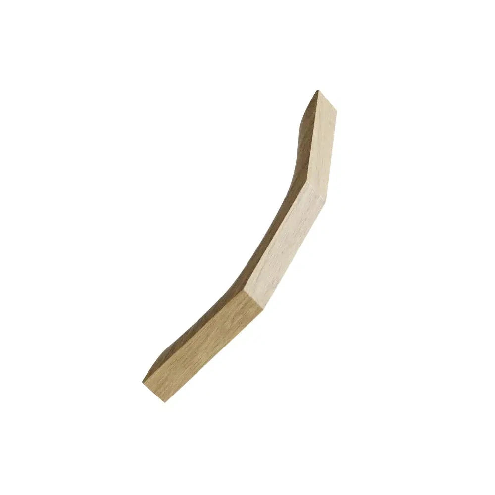Lacquered Oak Wood "Rialto" Drawer Pulls - Forge Hardware Studio