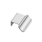 Satin Steel "Volet" Cabinet Drawer Pulls