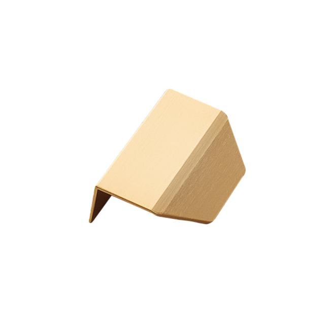 Matte Bronze "Blaze" Edge Drawer Tab Pulls - Forge Hardware Studio