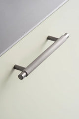 Brushed Stainless "Manor" Knurled Cabinet Knobs and Drawer Pulls
