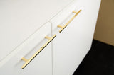 Unlacquered Brass "Level" Cabinet Knobs and Drawer Pulls - Forge Hardware Studio