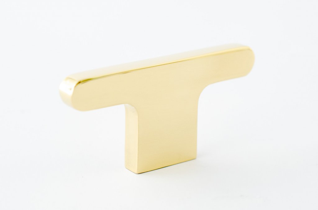 Unlacquered Brass "Level" Cabinet Knobs and Drawer Pulls - Forge Hardware Studio
