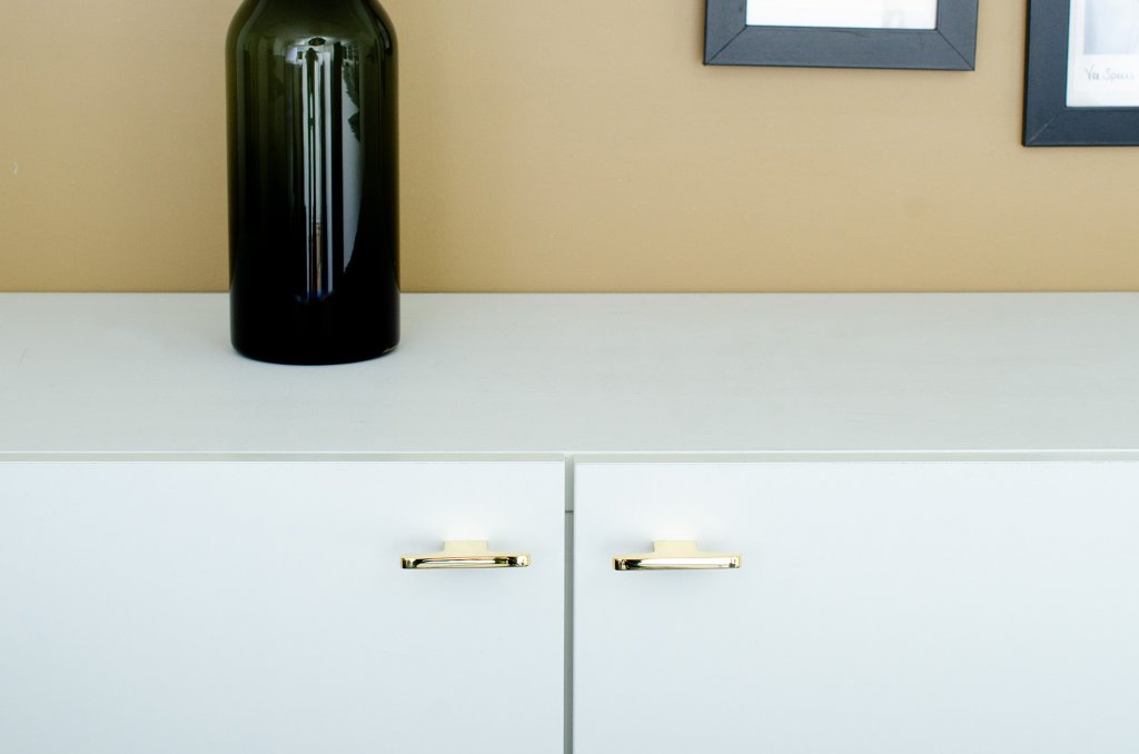 Unlacquered Brass "Level" Cabinet Knobs and Drawer Pulls - Forge Hardware Studio