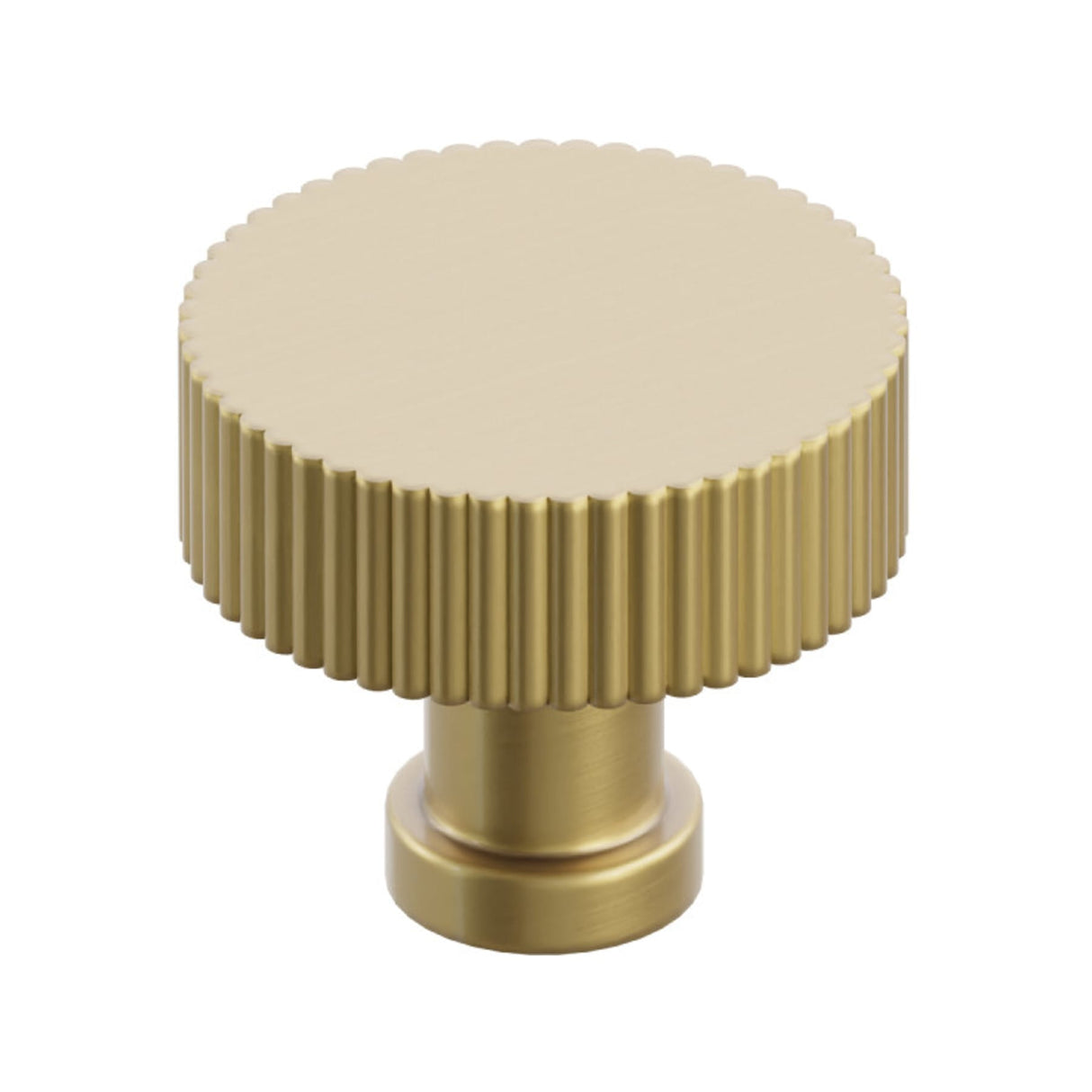 French Brass "ES Fluted" Round Knobs and Pulls
