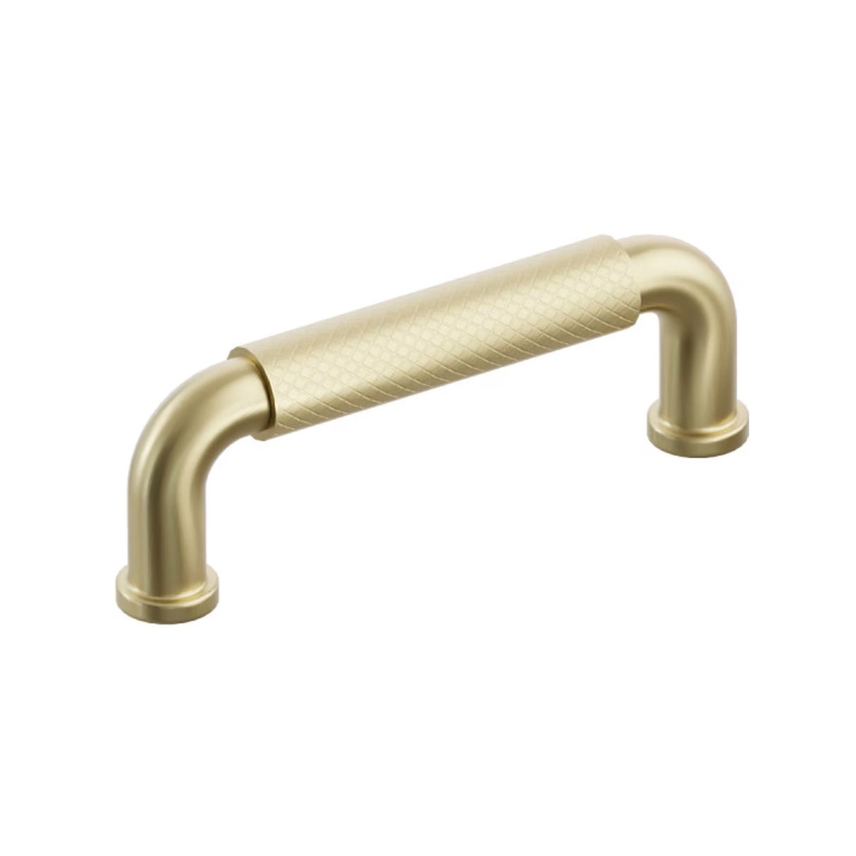 Satin Brass "ES Knurled" Round Knobs and Drawer Pulls
