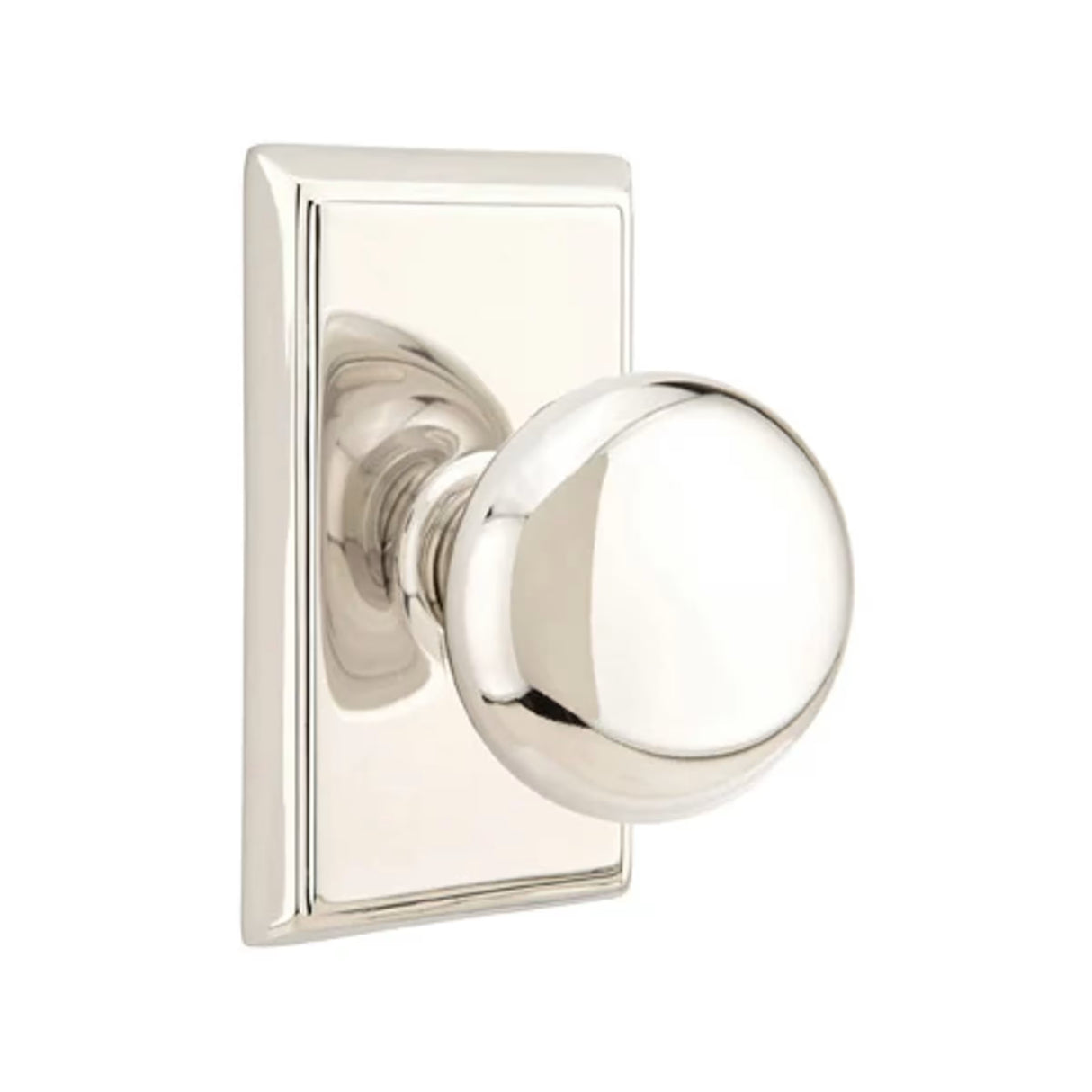 Transitional Polished Nickel "Heritage" Round Door Knob