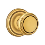 Transitional French Brass "Ridge" Round Door Knob