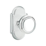 Transitional Polished Chrome "Ridge" Round Door Knob
