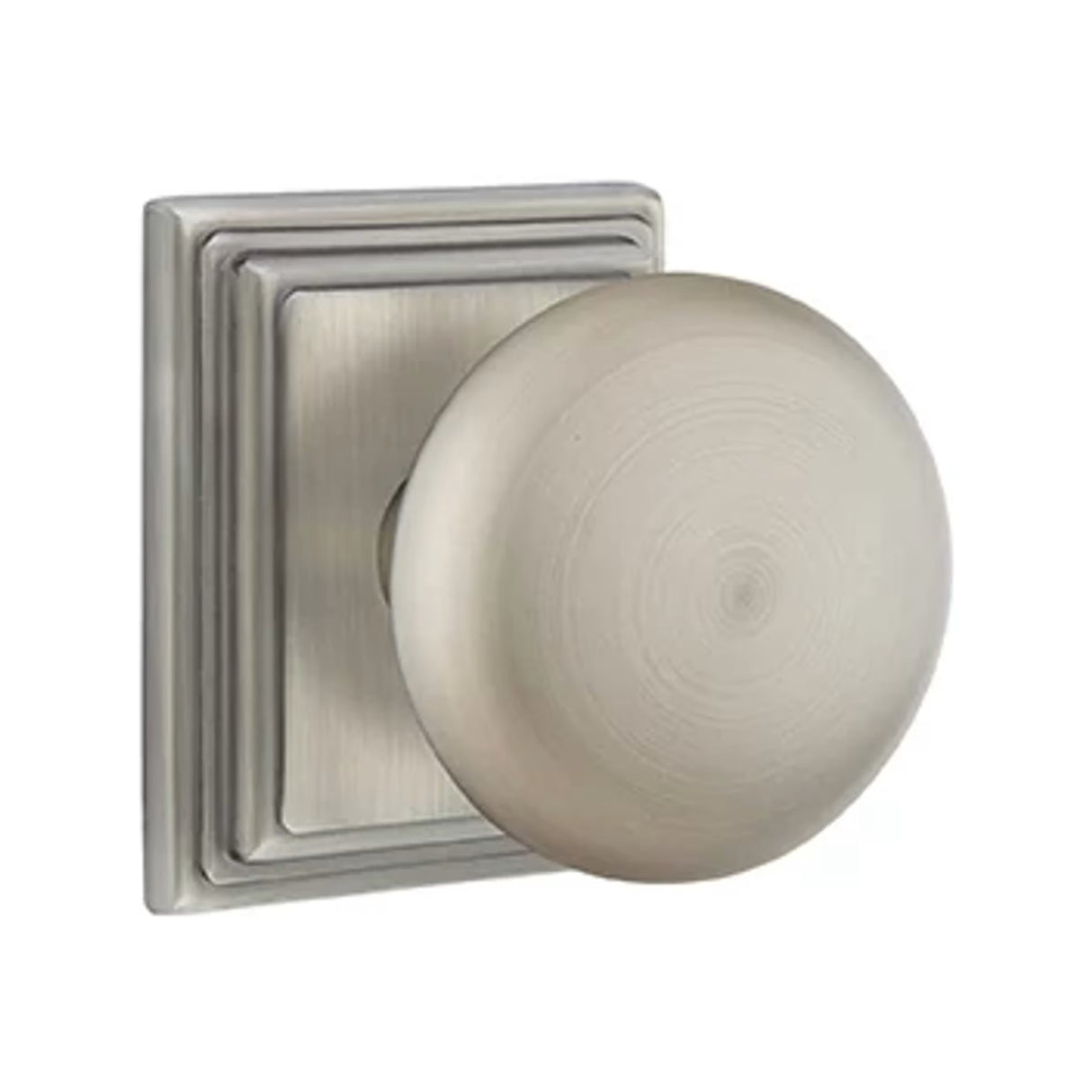 Transitional Pewter "Heritage" Round Door Knob