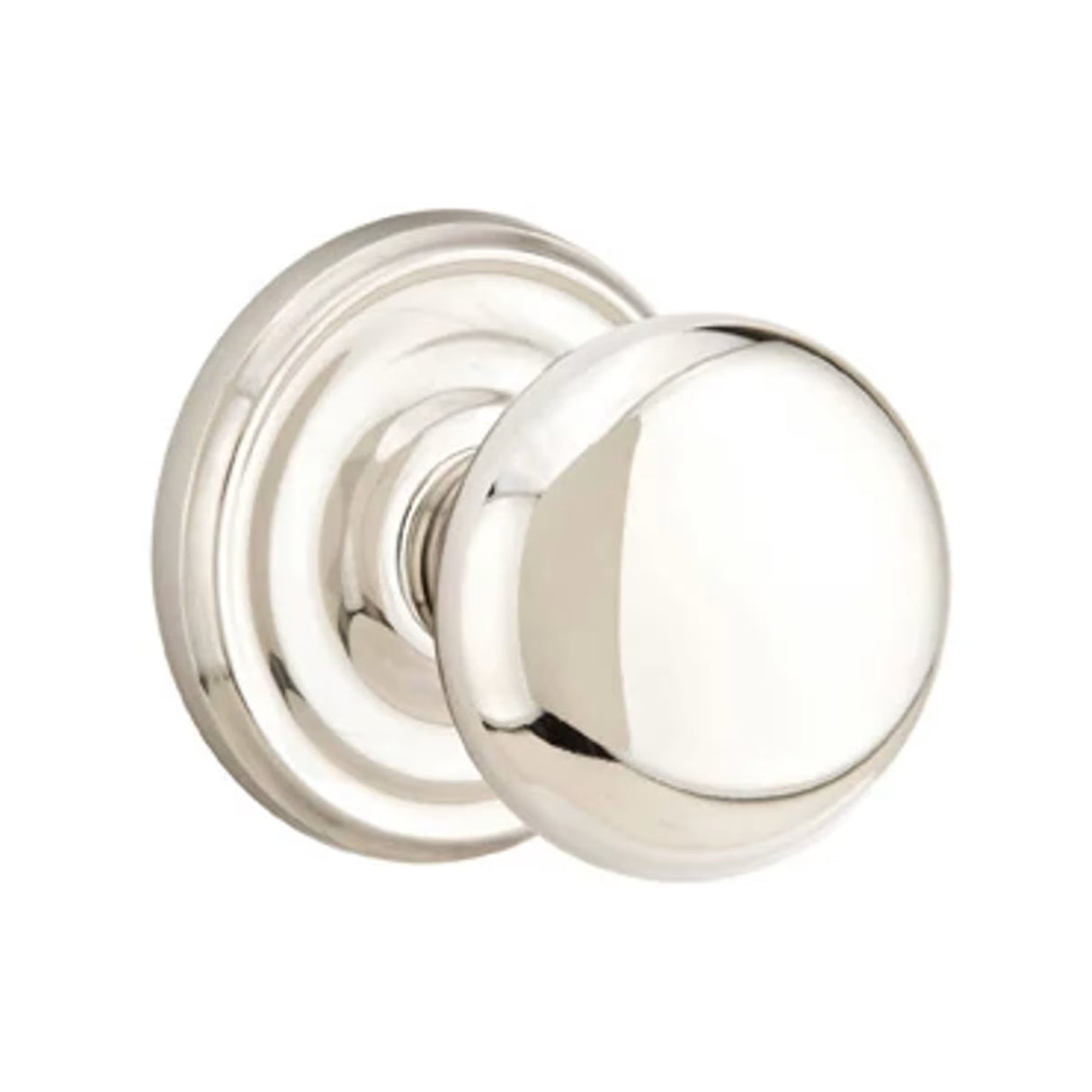 Transitional Polished Nickel "Heritage" Round Door Knob