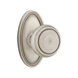 Transitional Pewter "Ridge" Round Door Knob