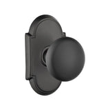 Transitional Matte Black "Heritage" Round Door Knob