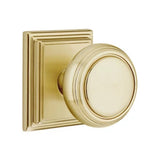 Transitional Satin Brass "Ridge" Round Door Knob