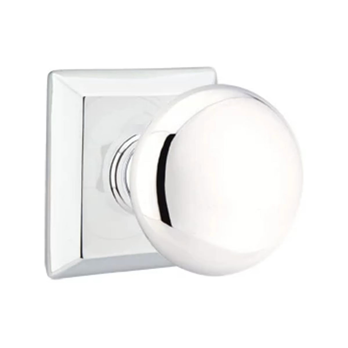 Transitional Polished Chrome "Heritage" Round Door Knob