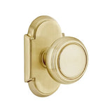 Transitional Satin Brass "Ridge" Round Door Knob