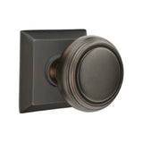 Transitional Oil Rubbed Bronze "Ridge" Round Door Knob