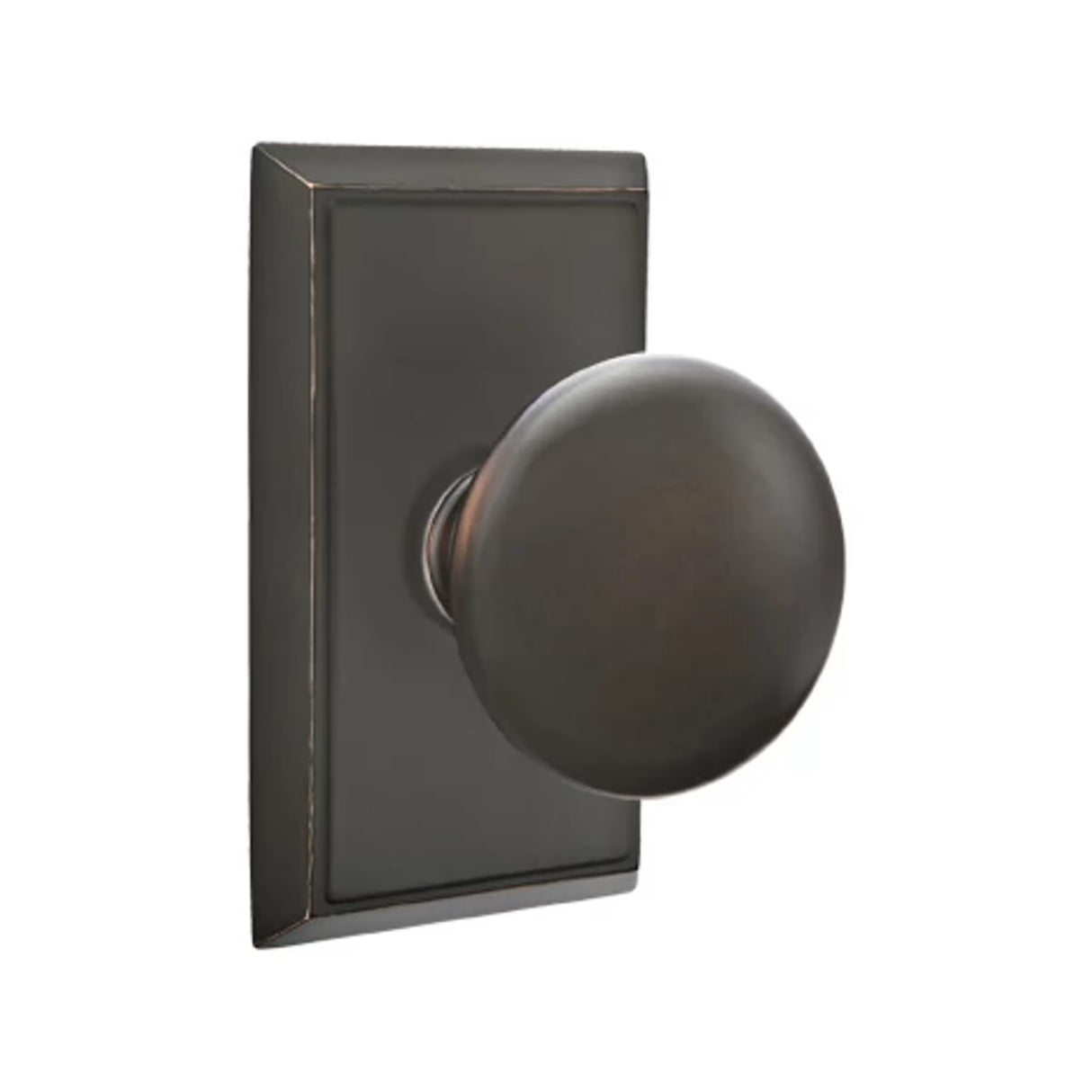 Transitional Oil Rubbed Bronze "Heritage" Round Door Knob