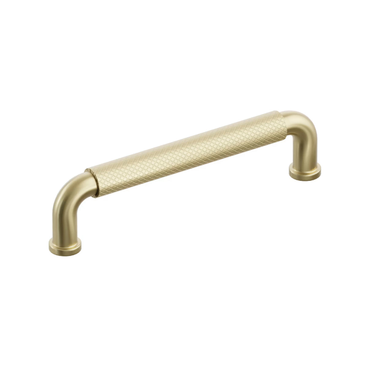 Satin Brass "ES Knurled" Round Knobs and Drawer Pulls