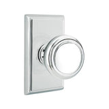 Transitional Polished Chrome "Ridge" Round Door Knob
