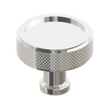 Polished Nickel "ES Knurled" Round Knobs and Drawer Pulls