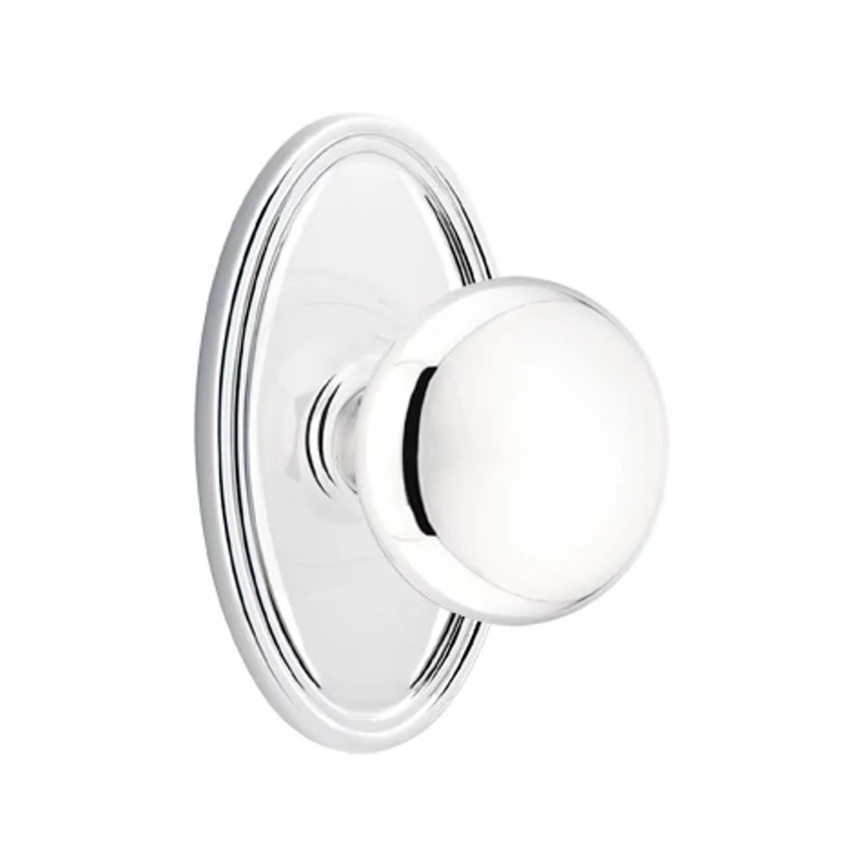 Transitional Polished Chrome "Heritage" Round Door Knob
