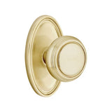 Transitional Satin Brass "Ridge" Round Door Knob