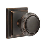 Transitional Oil Rubbed Bronze "Ridge" Round Door Knob