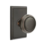 Transitional Oil Rubbed Bronze "Ridge" Round Door Knob