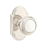 Transitional Polished Nickel "Ridge" Round Door Knob