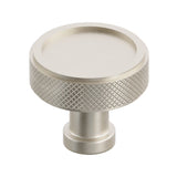 Satin Nickel "ES Knurled" Round Knobs and Drawer Pulls