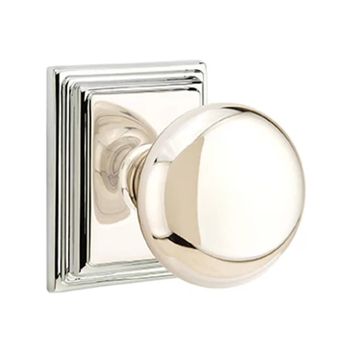 Transitional Polished Nickel "Heritage" Round Door Knob