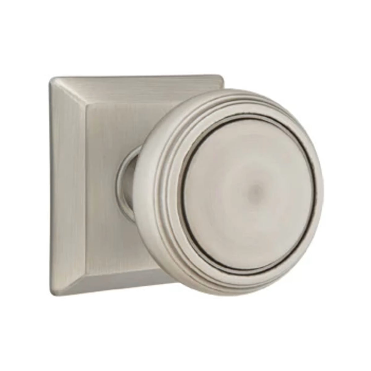 Transitional Pewter "Ridge" Round Door Knob