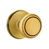 Transitional French Brass "Ridge" Round Door Knob