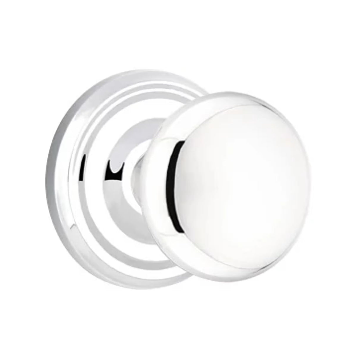 Transitional Polished Chrome "Heritage" Round Door Knob
