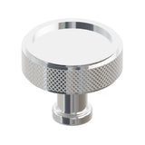 Polished Chrome "ES Knurled" Round Knobs and Drawer Pulls